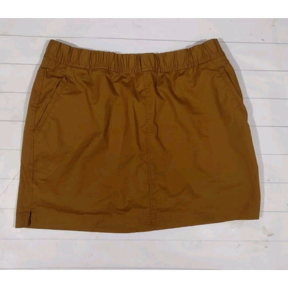 Prana Brown Bubble Mini Skirt for Casual Wear